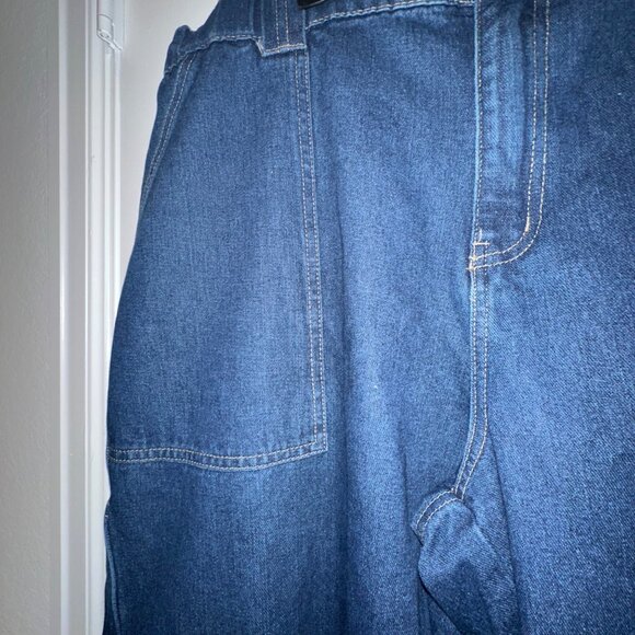 Forever 21 Plus Relaxed Fit Straight Leg Denim Cargo Pants Size 16 - Picture 8 of 14